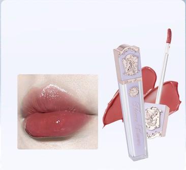 Flower Know Crystal Jelly Lip Glaze Mirror Moisturizing Lipstick.