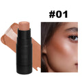 Multi-Color Sandwich Blush Stick Natural Nude Dress Brightening Color Solid Blush Shading Cream.