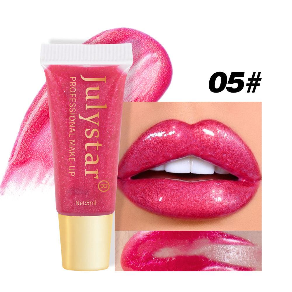 Nourishing Moisturizing Pearlescent Lip Gloss Long Lasting Waterproof.