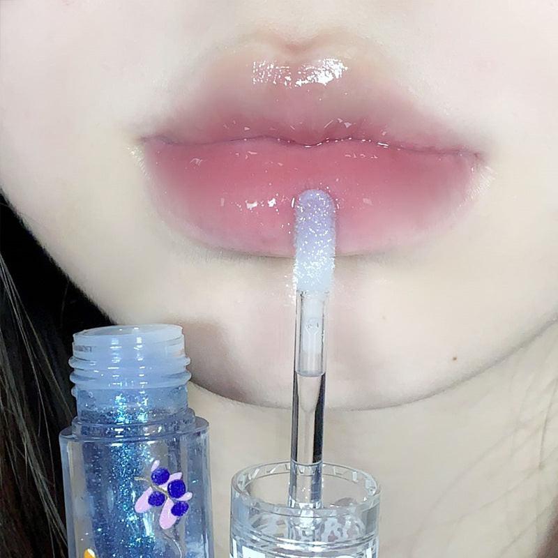 Moisturizing Lip Gloss Transparent Lip Gloss Water Light Mirror Lipstick.