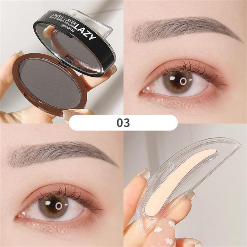 Double Layer Two-color Lazy Seal Eyebrow Powder Waterproof Sweat And Not Smudging.