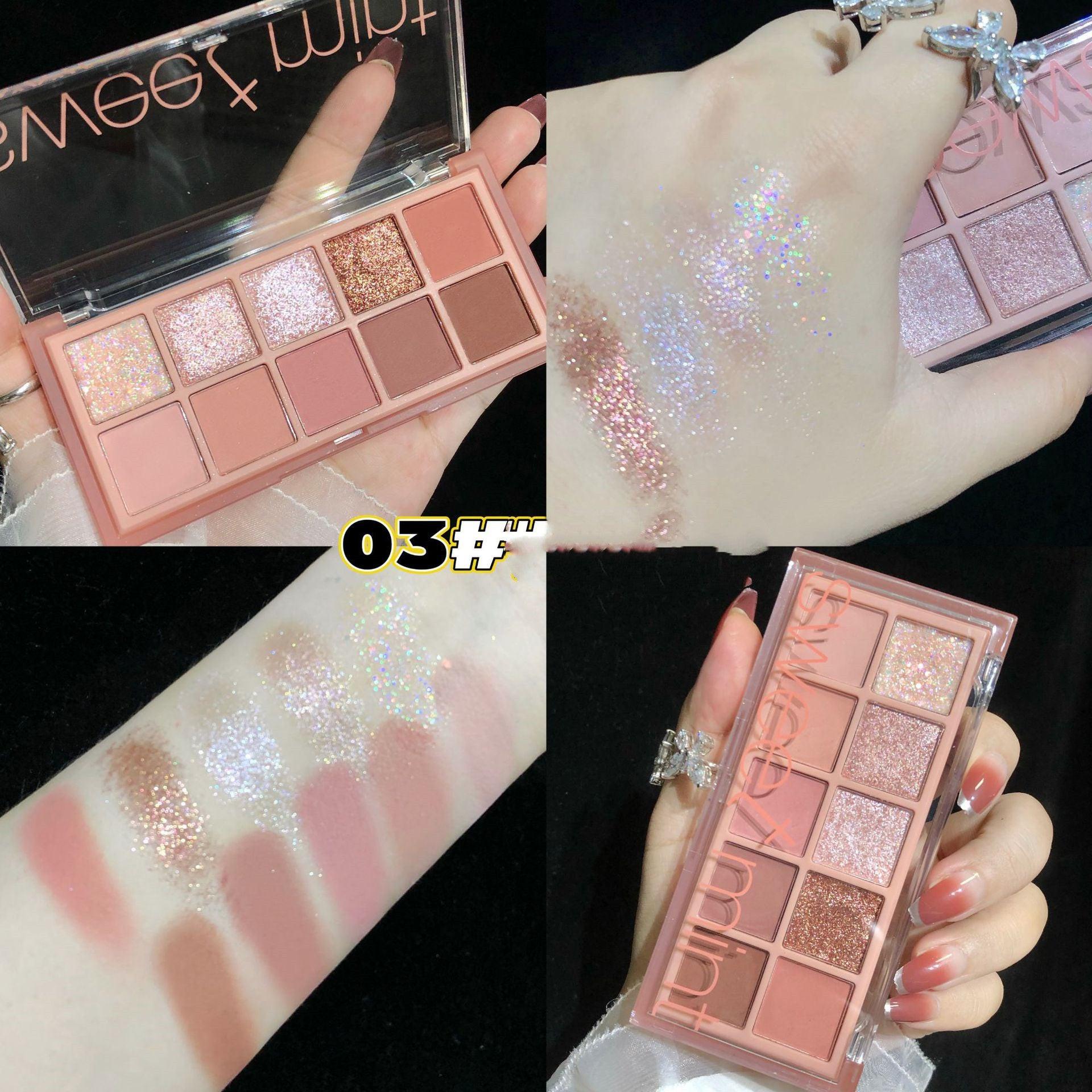 10Shades Of Eyeshadow Pearly Matte Earth Lasting Palette.