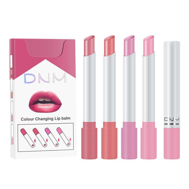 Four Makeup Set Non-stick Cigarette Pipe Thin Lipsticks.