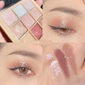 Mashed Potato Nine Color Eye Shadow Plate Earth Color Beauty Makeup.