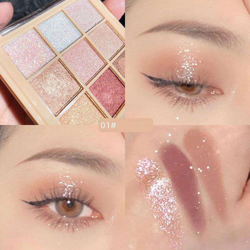 Mashed Potato Nine Color Eye Shadow Plate Earth Color Beauty Makeup.