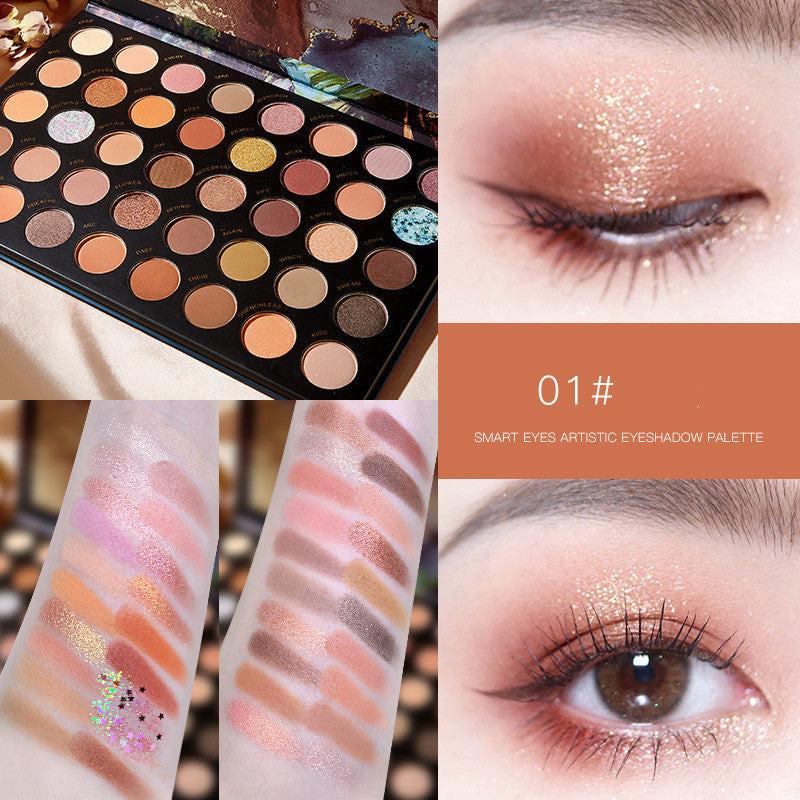 Multi-color Eyeshadow Palette Student Pearly Earth Color.