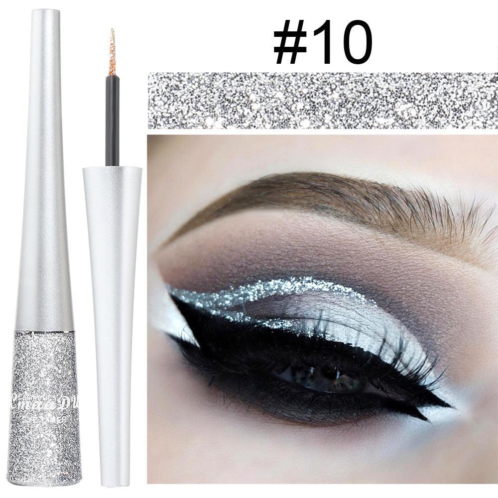 16 Colors Glittery Powder Sequin Burst Eyeliner.