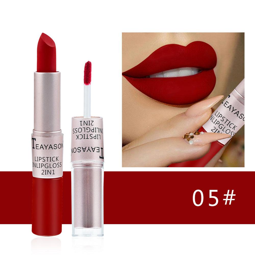 Double-ended Non-stick Cup Matte Matte Lip Gloss.