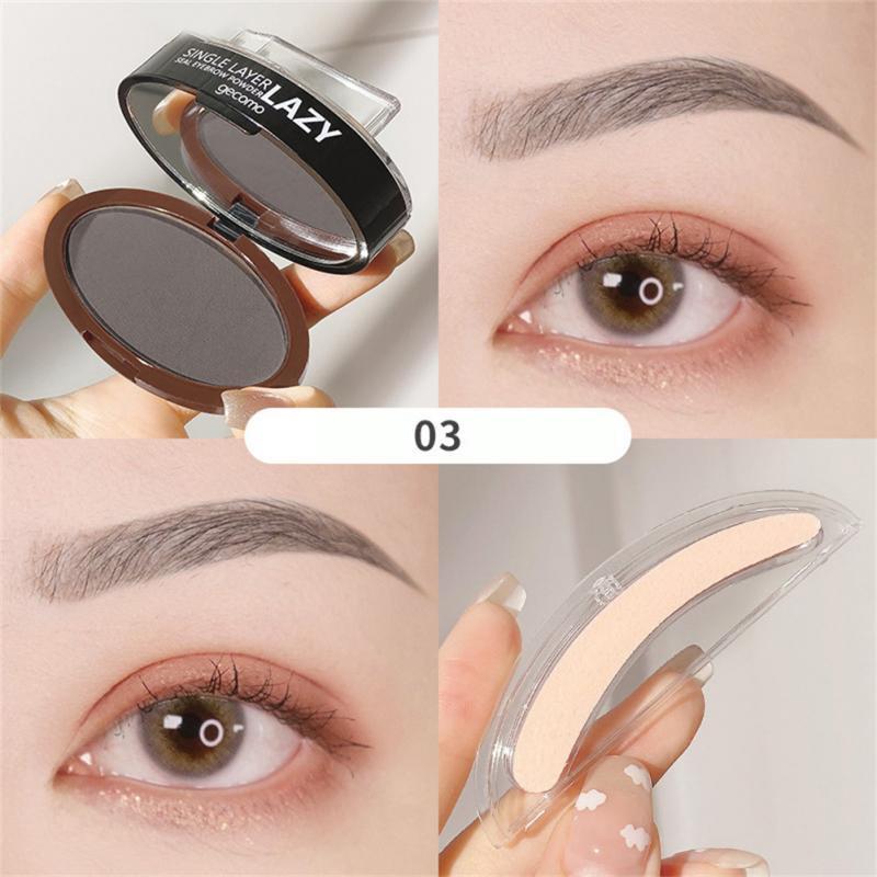 Double Layer Two-color Lazy Seal Eyebrow Powder Waterproof Sweat And Not Smudging.