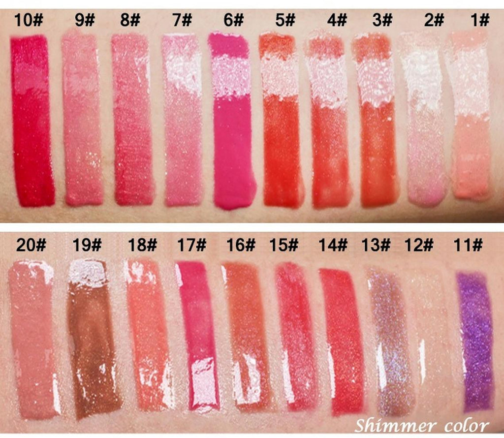 Unisex No Logo Crystal Color High Gloss Moisturizing Lip Gloss Pearlescent Lip Glaze Stand-up Pouch.