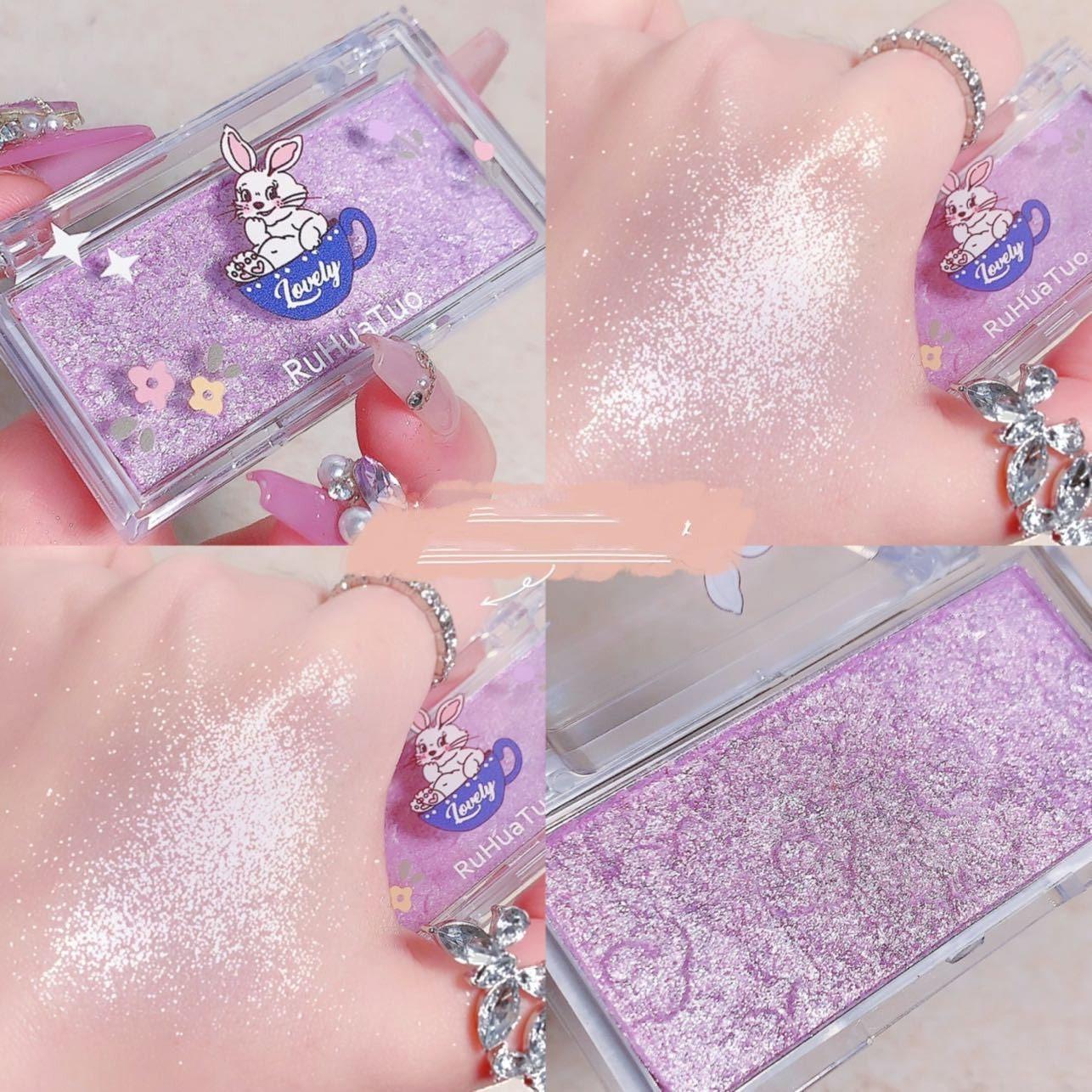 Monochrome Eye Shadow Shining Pearl High Gloss Gel For Grooming Women.
