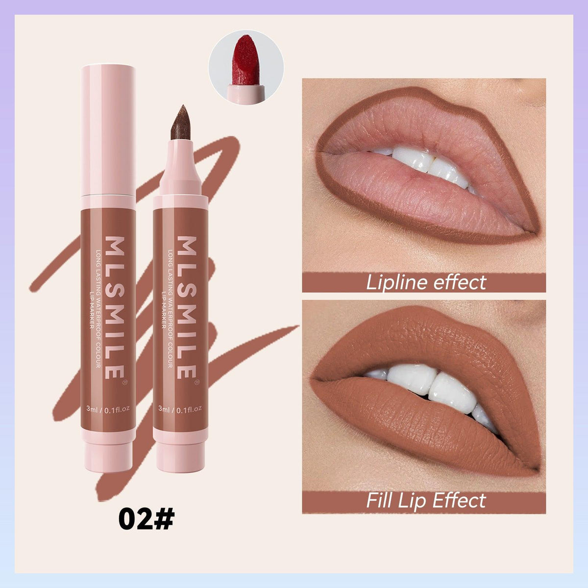Lip Liner Waterproof No Stain On Cup Lipstick Multifunctional.