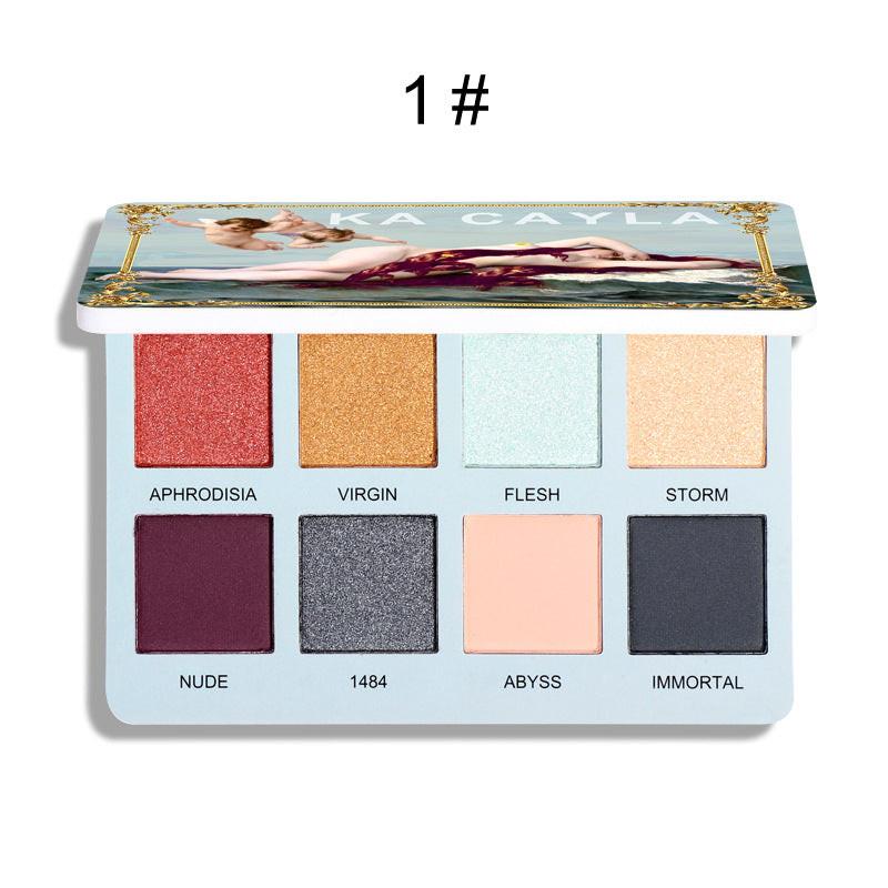 Creative Matte Pearl Glitter Eyeshadow Palette.