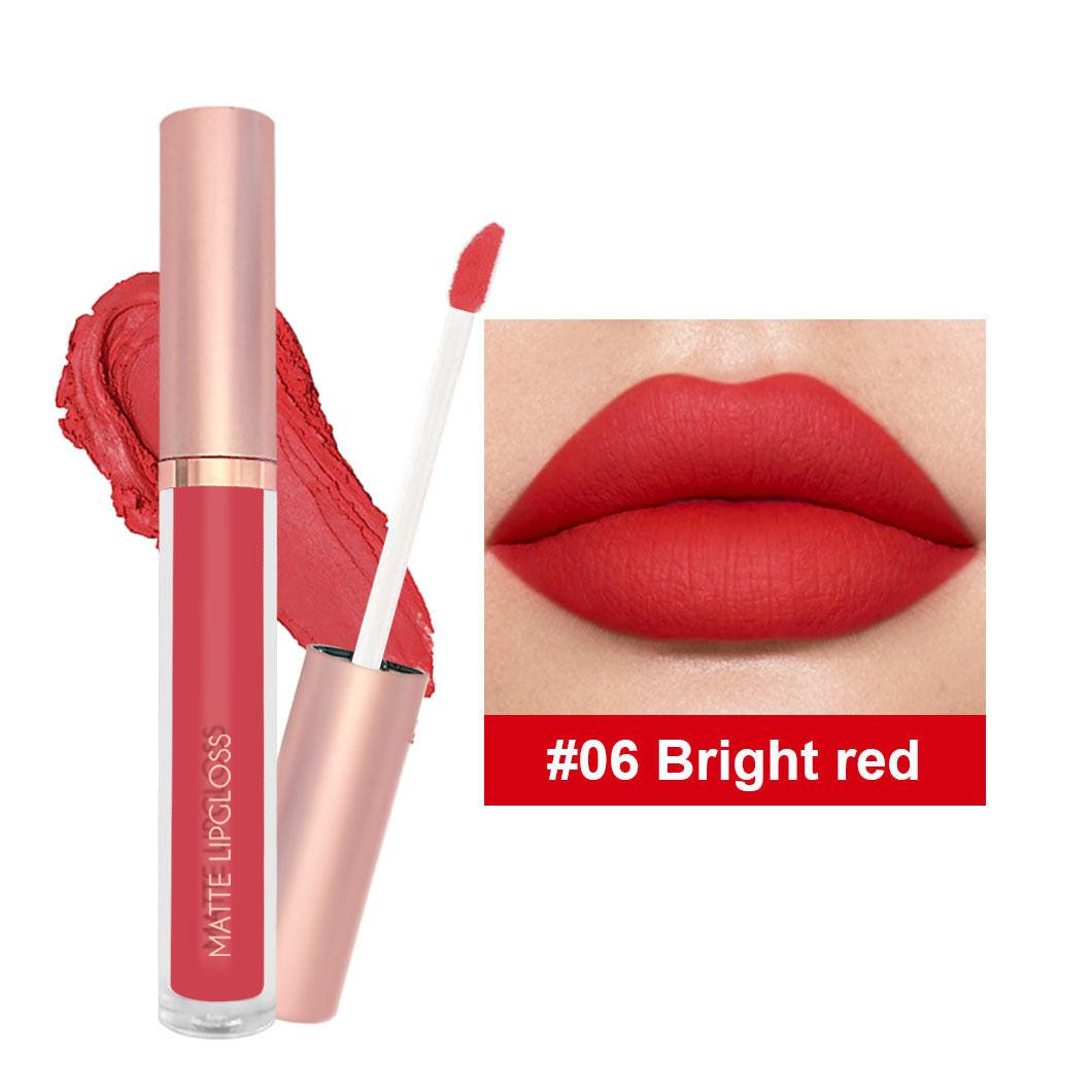 12-color Nude Jam Matte Lip Gloss Does Not Fade.