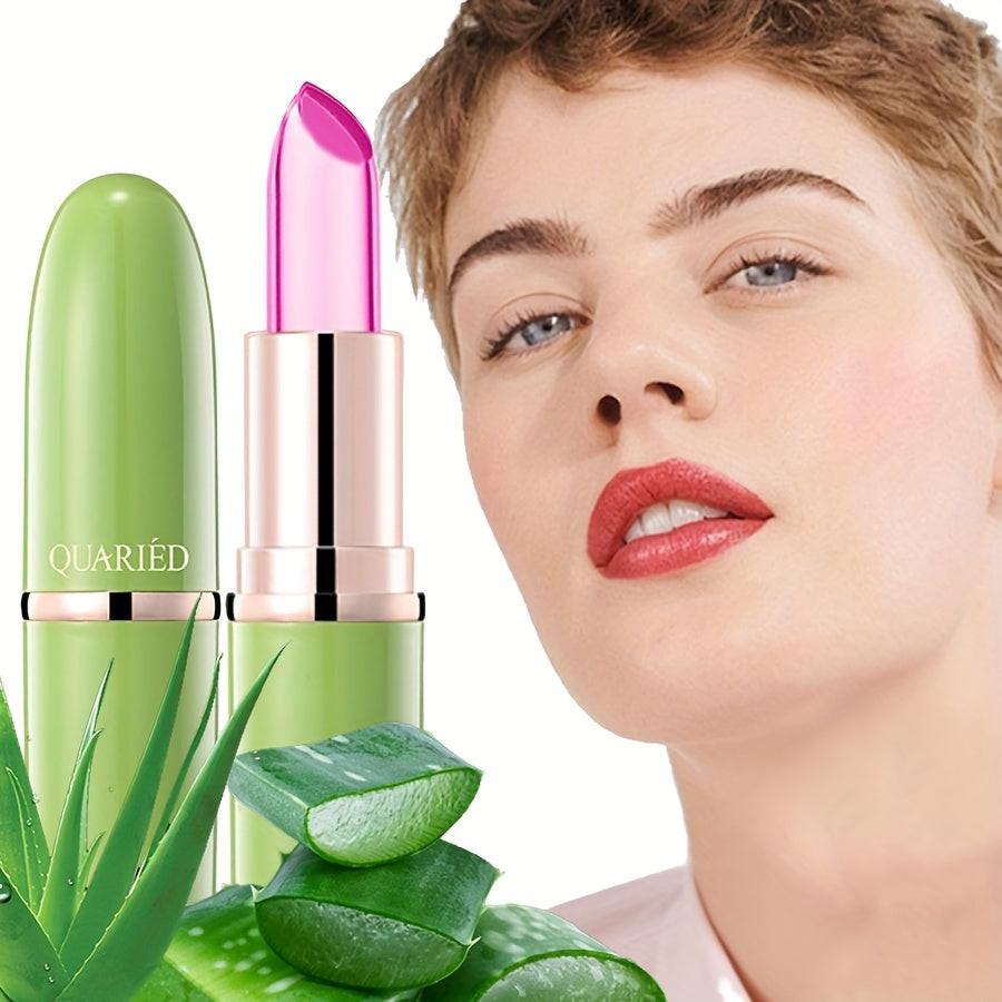 Magic Temperature Color Change Lipstick - Moisturize Aloe Vera Long Lasting Nutritious Lip Gloss - Daily Lip Care Cosmetics.