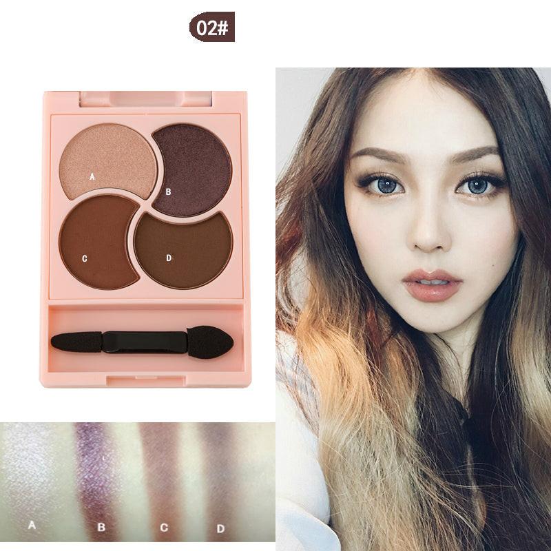 Girly four-color eyeshadow.