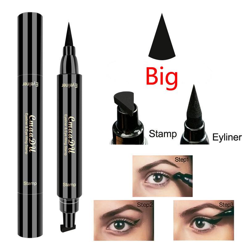 Double-headed wing seal eyeliner.