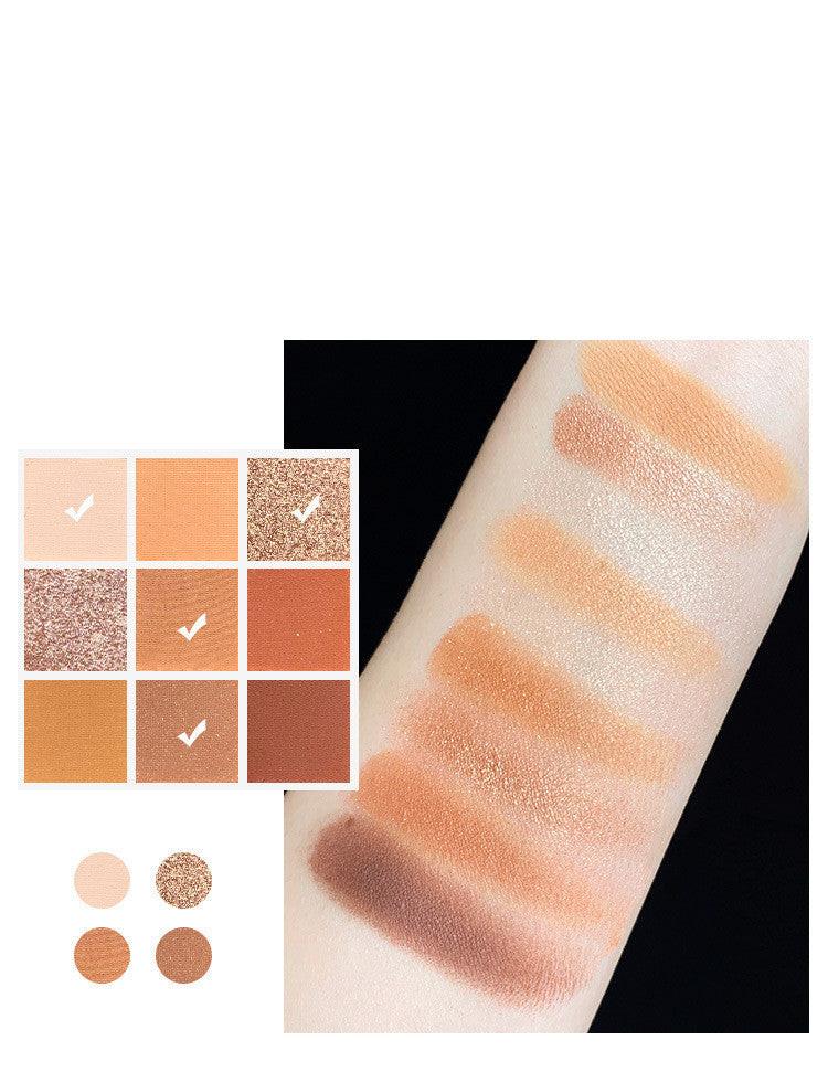 New Arrival Charming Eyeshadow Palette 9 Color Make up Palette Matte Shimmer Pigmented Eye Shadow Powder.