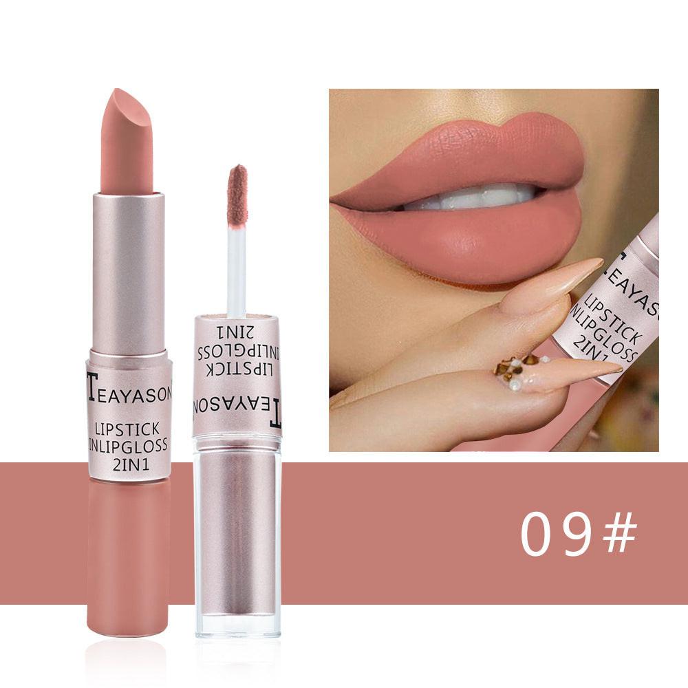 Double-ended Non-stick Cup Matte Matte Lip Gloss.