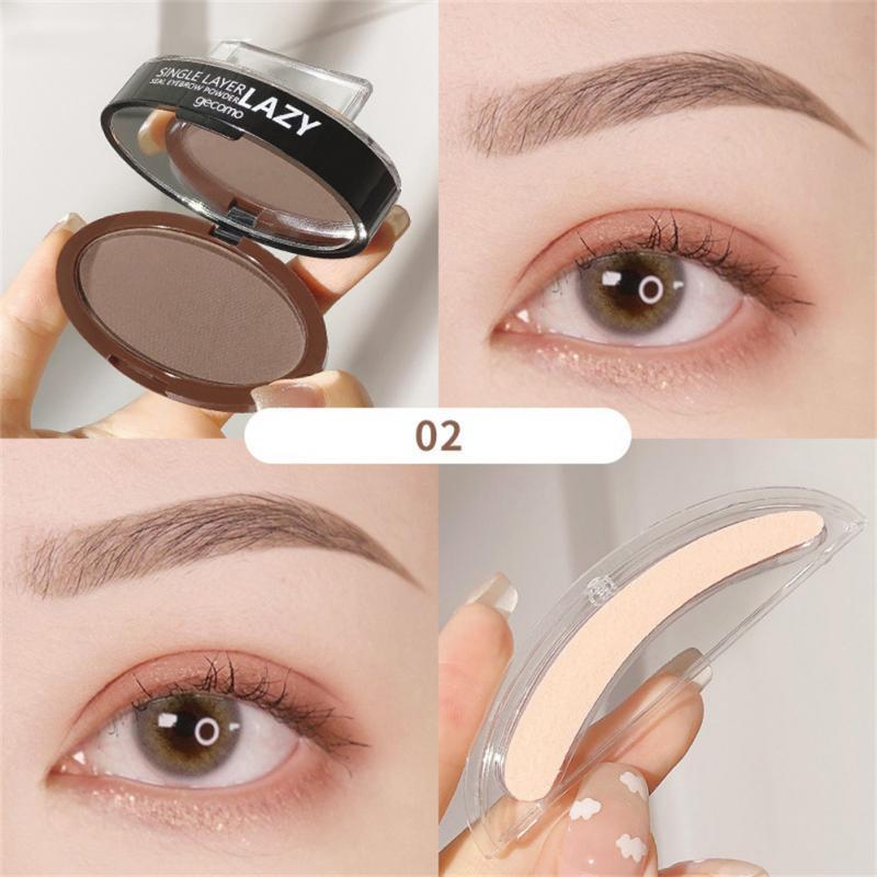 Double Layer Two-color Lazy Seal Eyebrow Powder Waterproof Sweat And Not Smudging.
