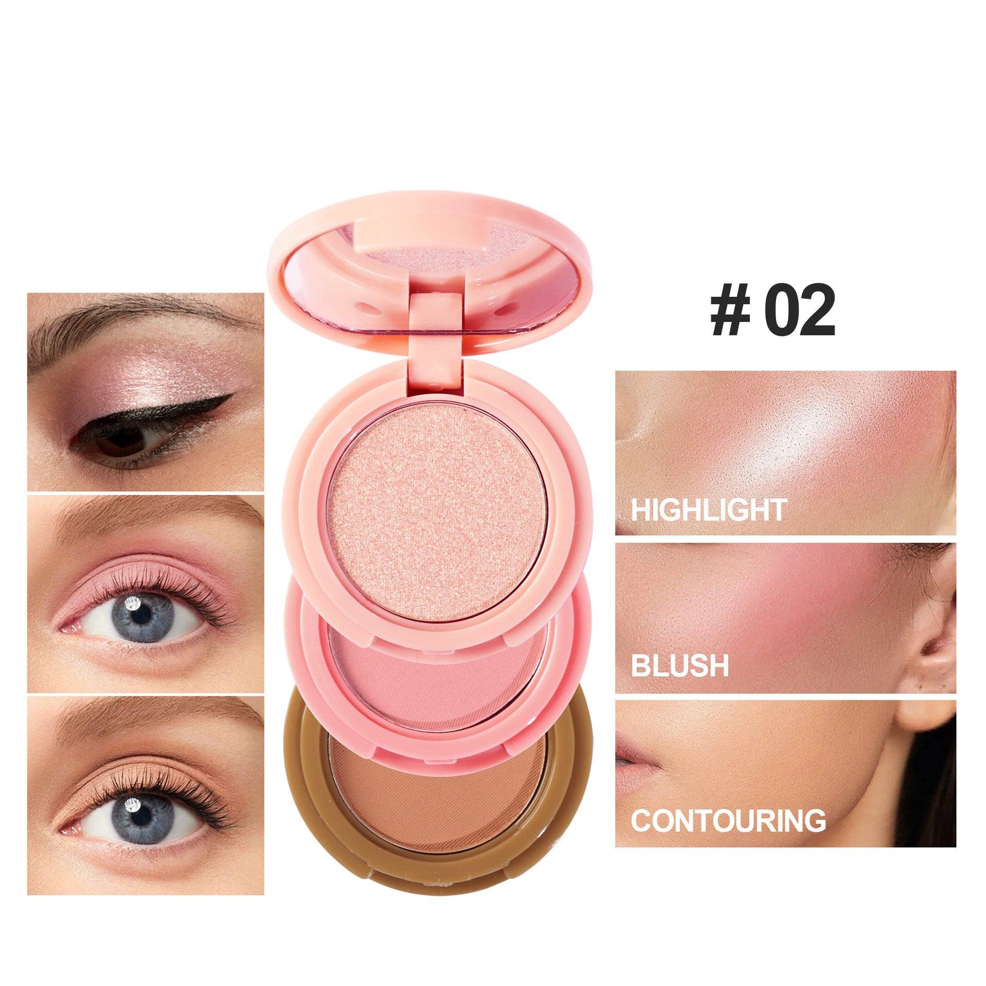 High Gloss Powder Blusher Facelift 3in1 All-in-one Disc.