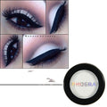 Monochromatic eye shadow tray.