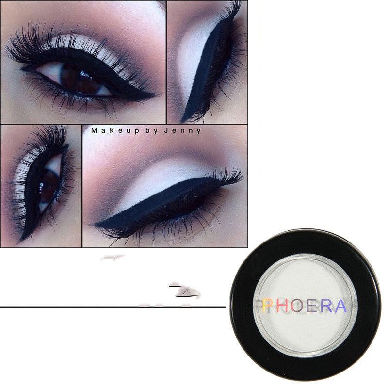 Monochromatic eye shadow tray.