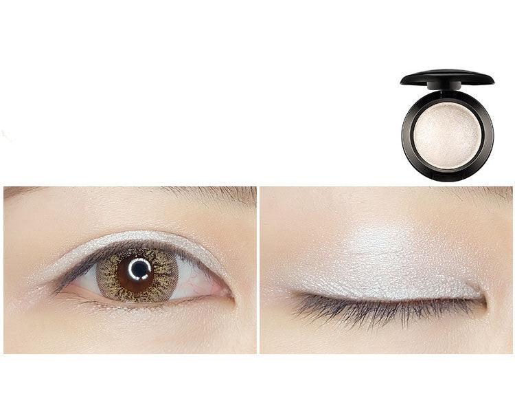 Monochromatic eye shadow tray.