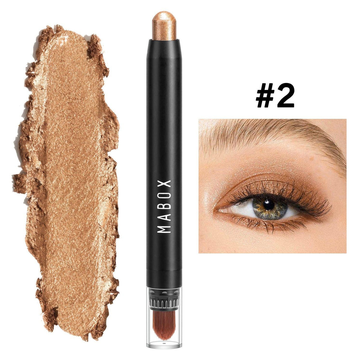 MABOX Waterproof Eye Shadow Stick Eye Makeup Color Pearlescent Pen.