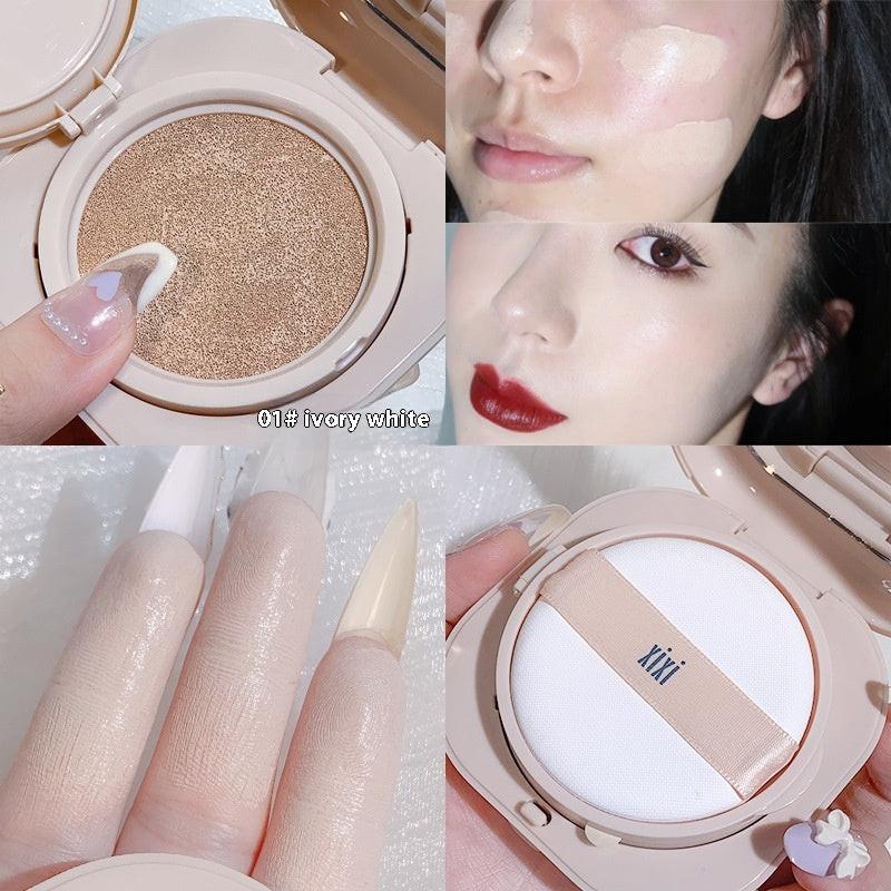 Soft Light Moisturizing Light Invisible Pore Concealer Cushion Foundation.
