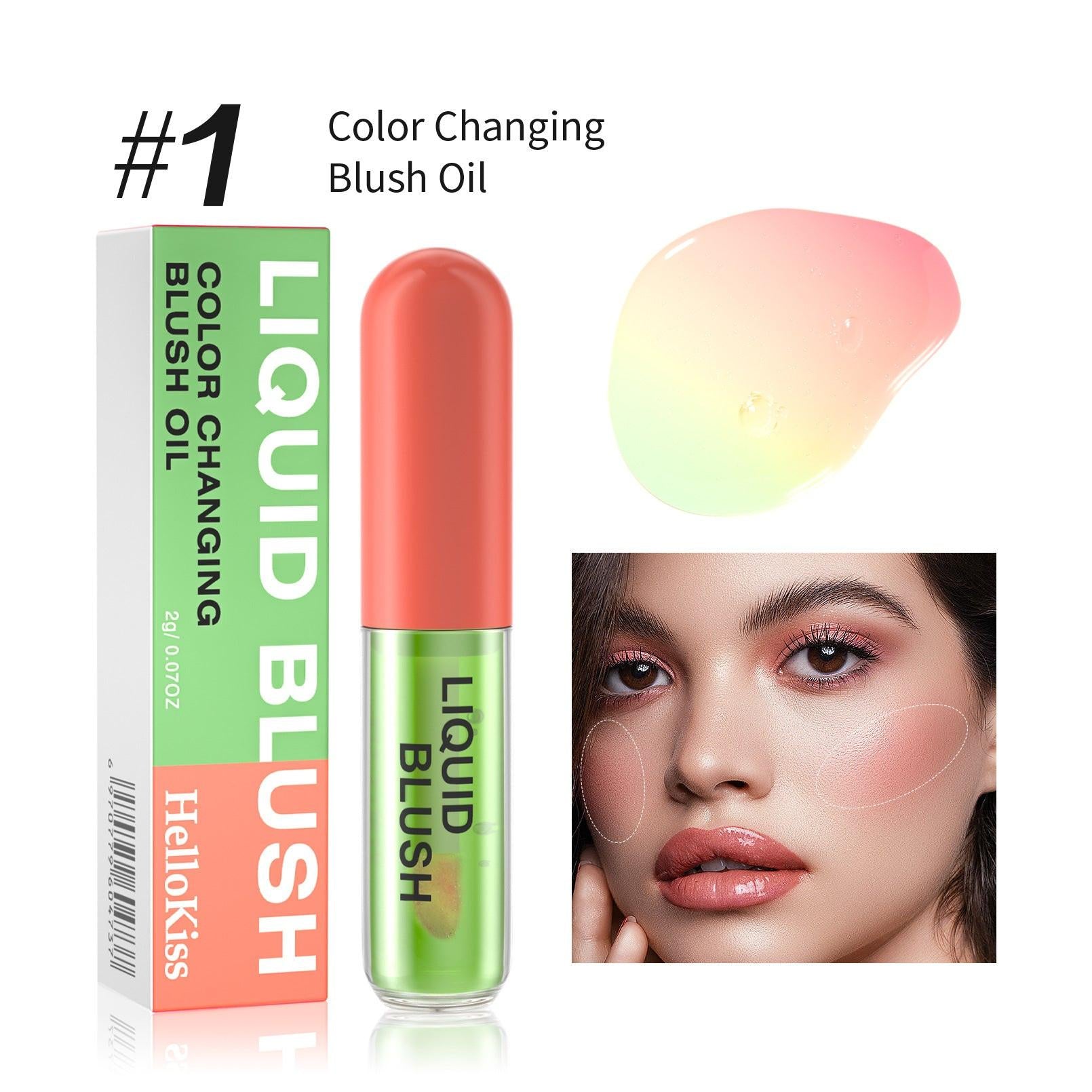Rosy Non-fading Rouge Liquid Blush.