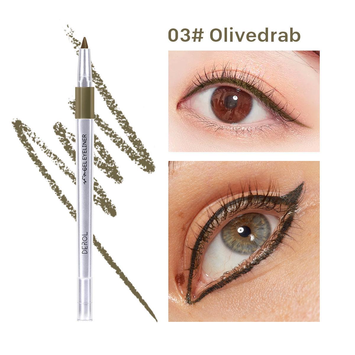 DEROL Waterproof Color Eyeliner Makeup Eyeliner.
