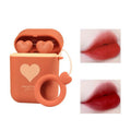 Double Tube Velvet Lipstick Matte Matte Earphone Storage Box Portable.