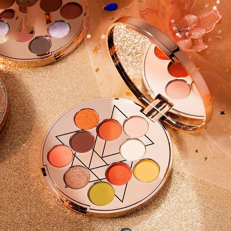 Goddess Of Luck 10-color Waterproof Eye Shadow Palette.
