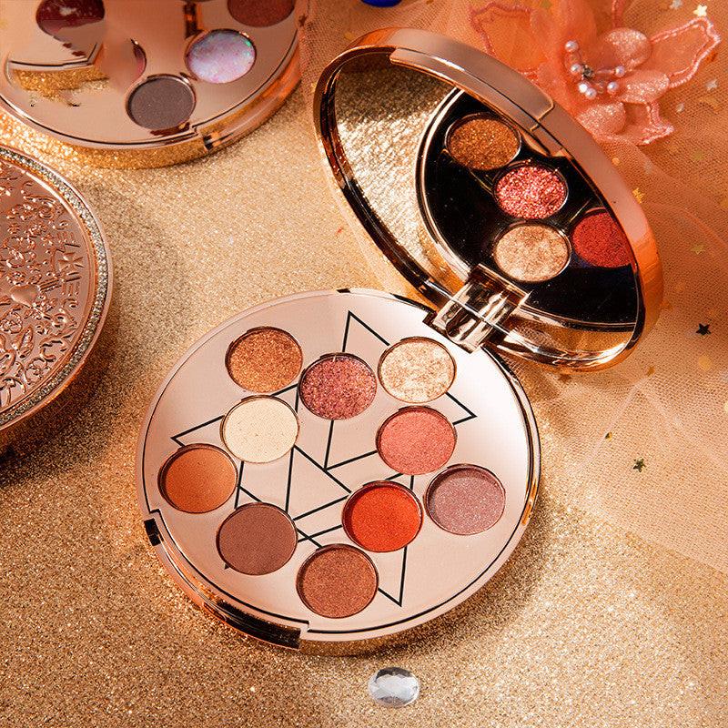 Goddess Of Luck 10-color Waterproof Eye Shadow Palette.
