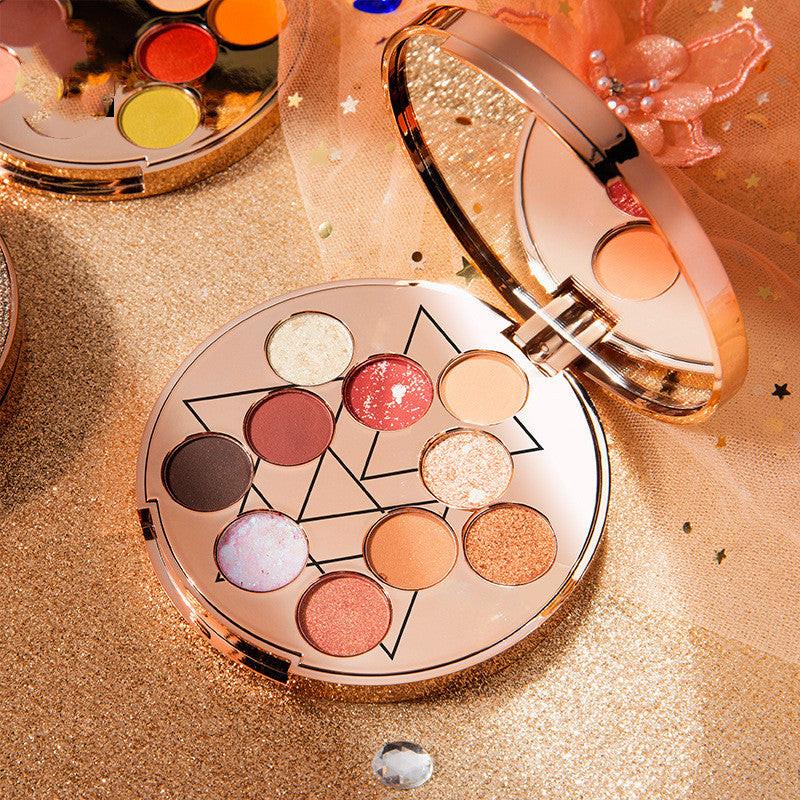 Goddess Of Luck 10-color Waterproof Eye Shadow Palette.