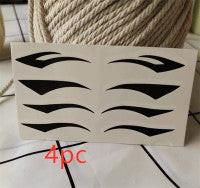 Stage Makeup Drama Thick Black Exaggerated Eyeliner Stickers Eye Shadow Decals.