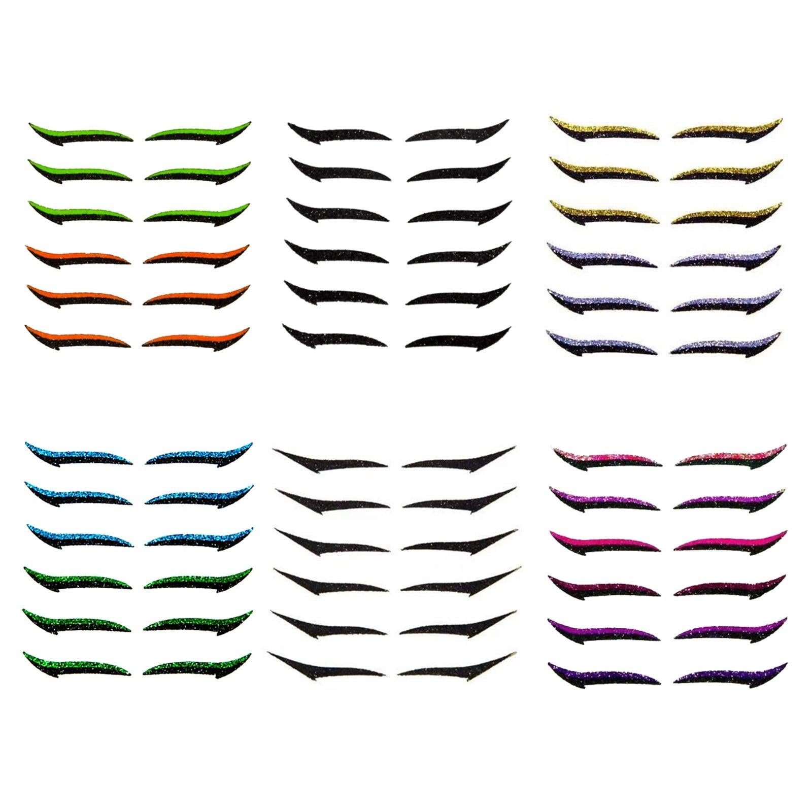 Reusable Eyeliner Stickers Eye Shadow Eyeliner Stickers Trendy Big Eye Makeup Natural Stickers Lazy Stickers.