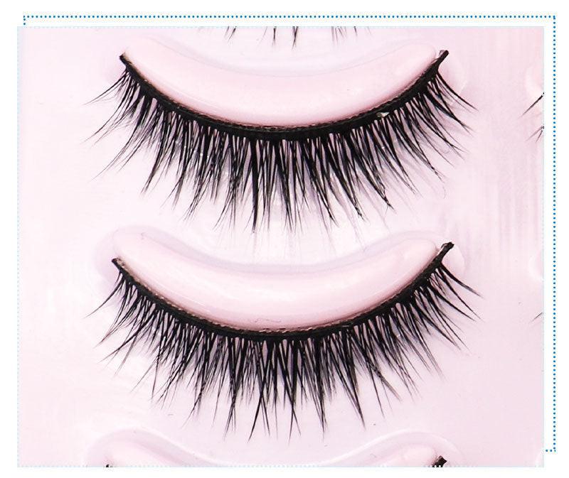 Natural Short Cross False Eyelashes Handmade Fake Eye Lashes Makeup USA.