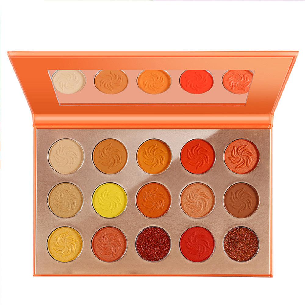 Earth Matte Pearlescent 15 Color Eyeshadow Palette.