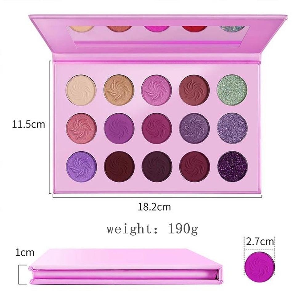 Earth Matte Pearlescent 15 Color Eyeshadow Palette.