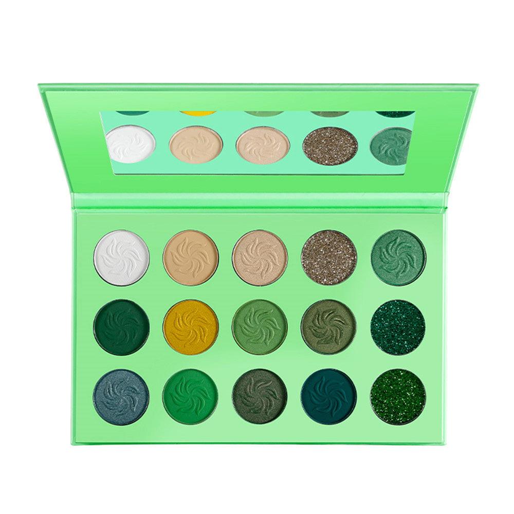 Earth Matte Pearlescent 15 Color Eyeshadow Palette.