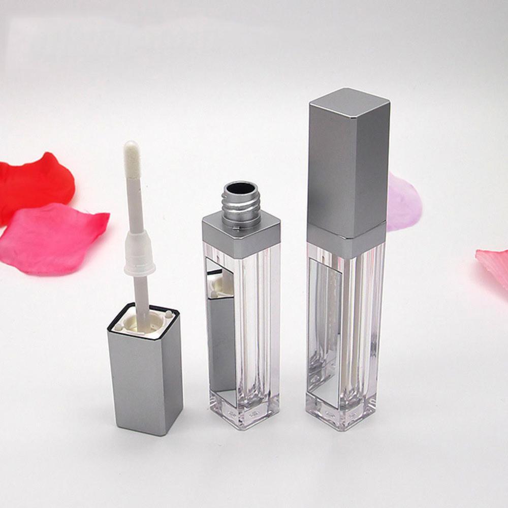 Lip Glaze Tube With Mirror Empty Tube Mirror With LED Light Lip Glaze Bottle Empty Bottle Lip Gloss.