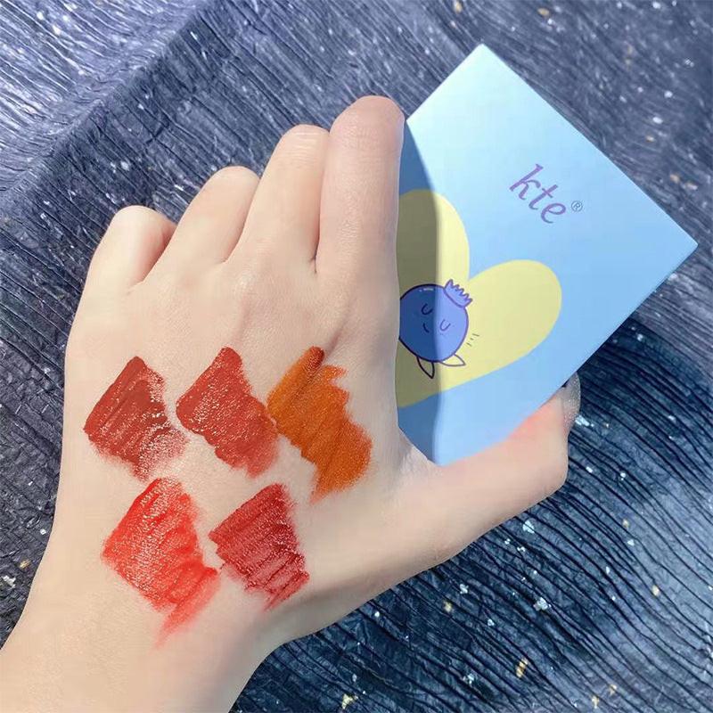 Kte Fruit Xiaoxiaole Lip Glaze Set Velour Mist Student'S Fair Daily Plain White Lipstick.