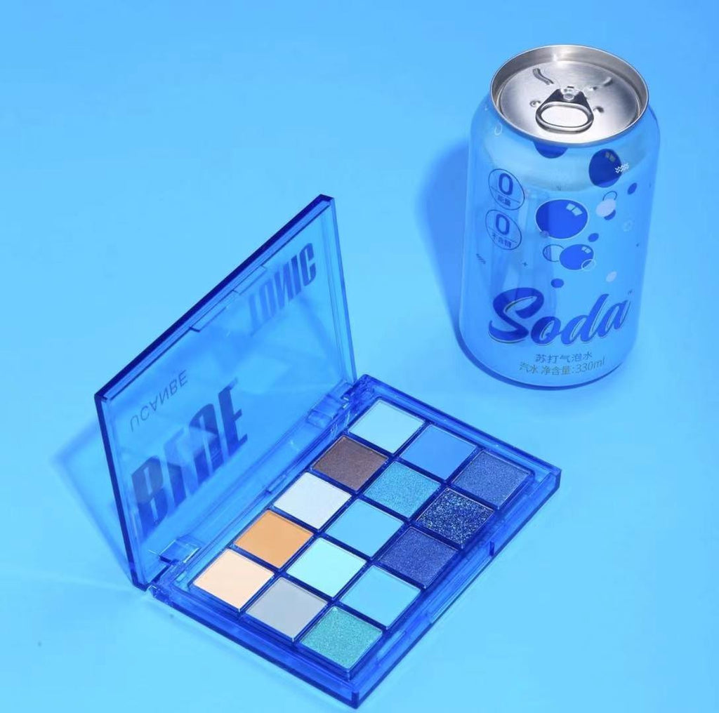 Makeup Sweet Party Eyeshadow Pallete Neon Palette 15 Shimmer Glitter Matte Shades Matellic Nude Blendable Pigment.