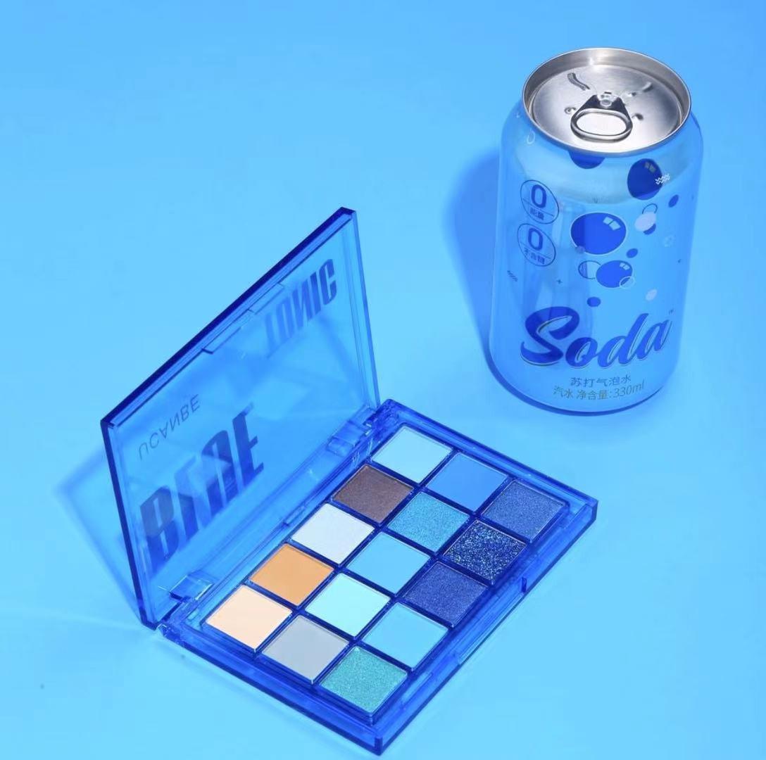 Makeup Sweet Party Eyeshadow Pallete Neon Palette 15 Shimmer Glitter Matte Shades Matellic Nude Blendable Pigment.