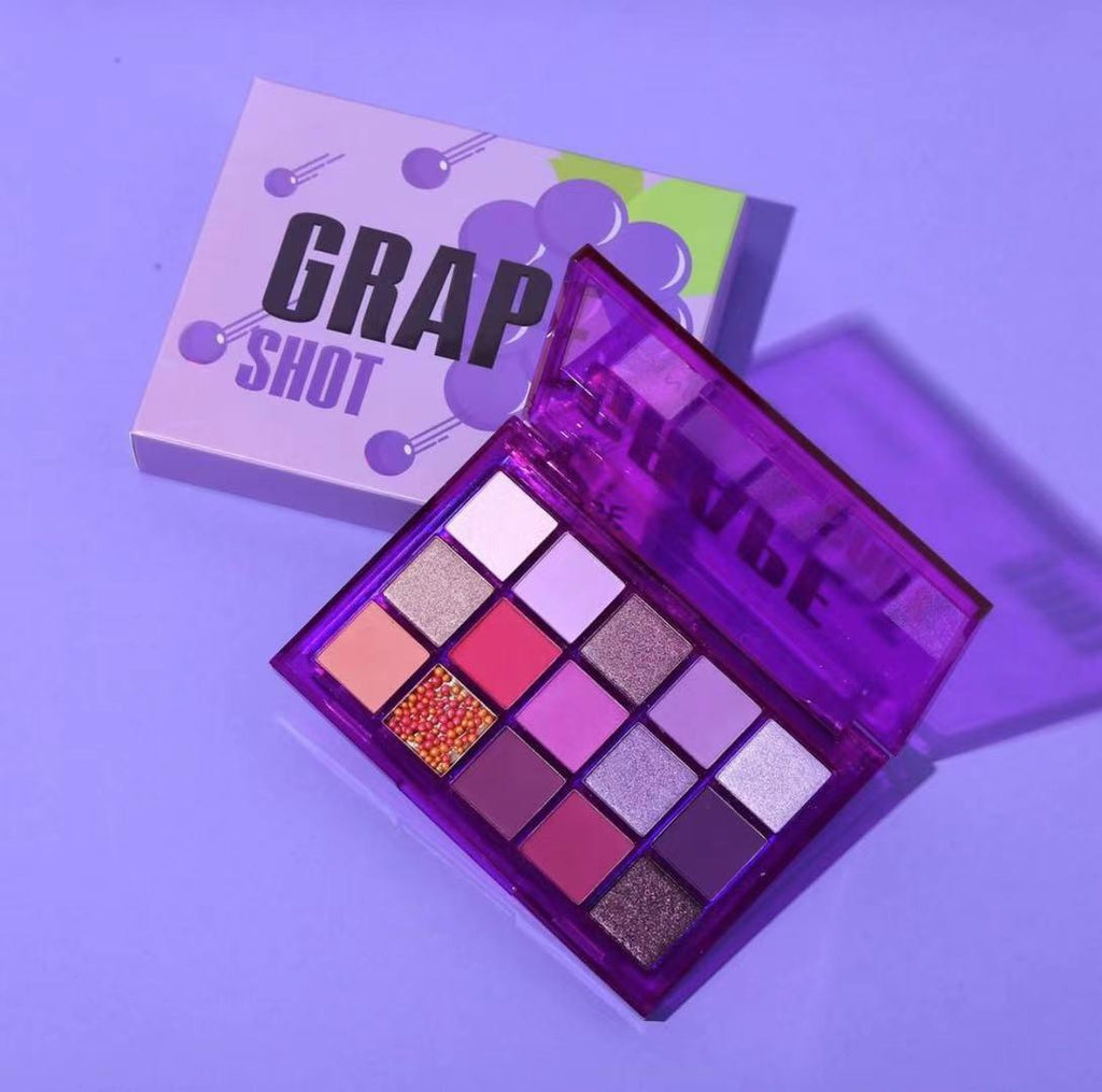 Makeup Sweet Party Eyeshadow Pallete Neon Palette 15 Shimmer Glitter Matte Shades Matellic Nude Blendable Pigment.