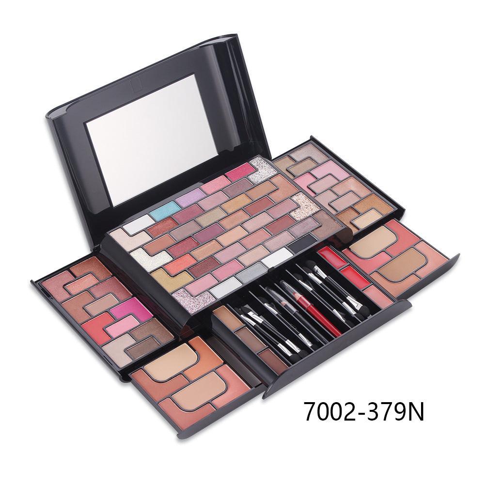 68 Colors Eye Shadow 8 Colors Blush 4 Colors Powder 3 Colors Eyebrow Powder Lipstick Makeup Set.