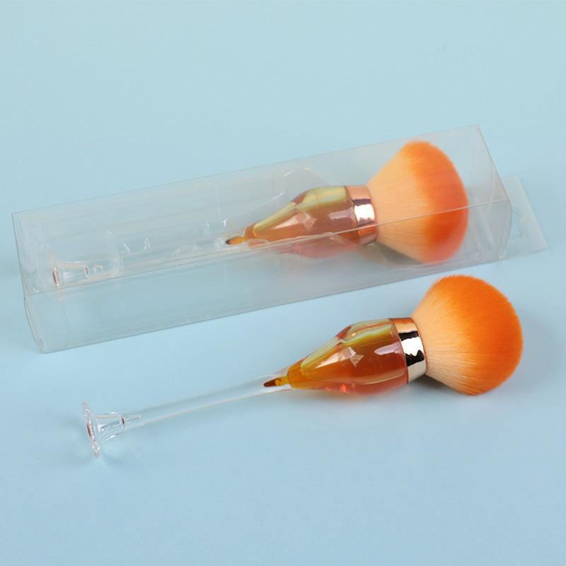 Single Large Makeup Brushes Fluffy Powder Blush Compensator Creative Wine Glass Shape Crafts Level Cosmetic Beauty Tools.