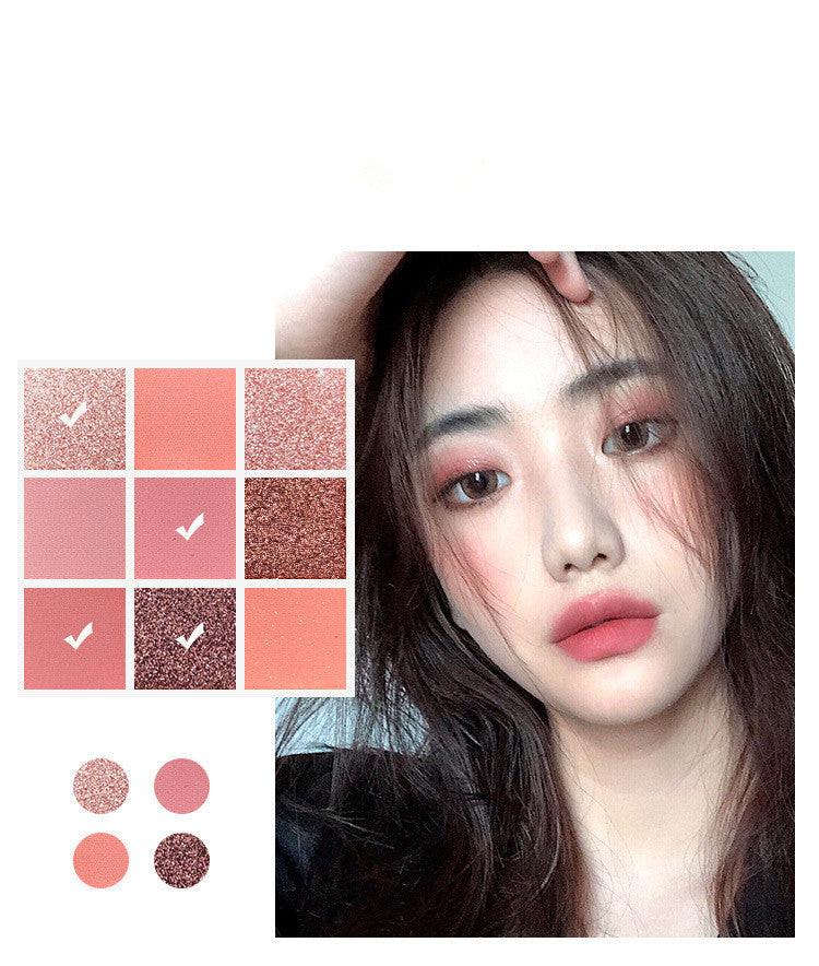 New Arrival Charming Eyeshadow Palette 9 Color Make up Palette Matte Shimmer Pigmented Eye Shadow Powder.